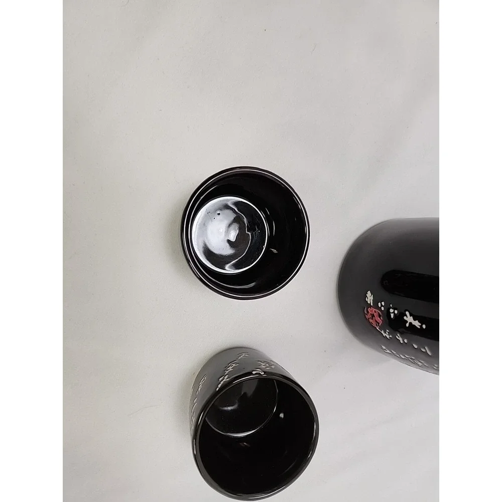 World Market 3 Piece Cherry Blossom Sake Set ~ EXCELLENT‎ CONDITION!